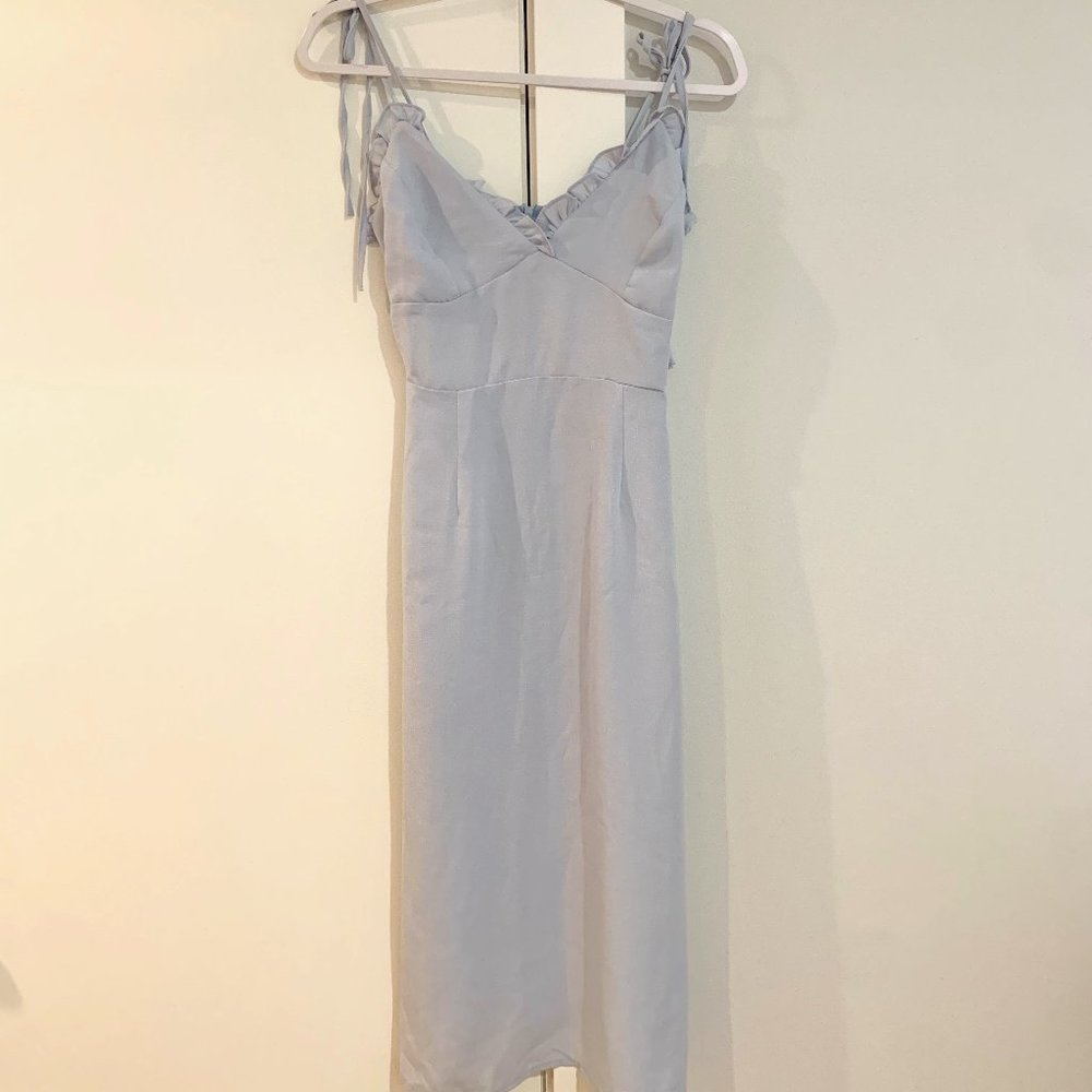 Time Frill Tell Ruffle Midi Dress Nasty Gal